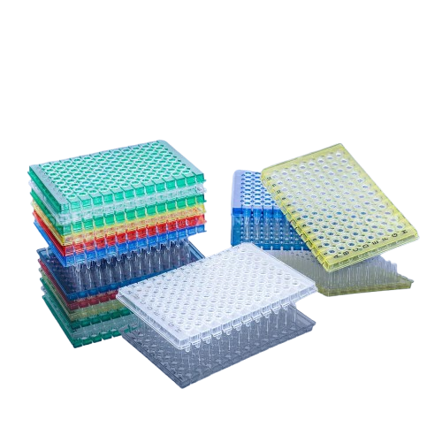 0.2 mL Blue Semi-Skirted PCR Plate with Black Lettering
