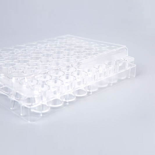 24-Well Transparent TC-Treated Cell Culture Plates with Clear Lid, Sterile, Individually Wrapped