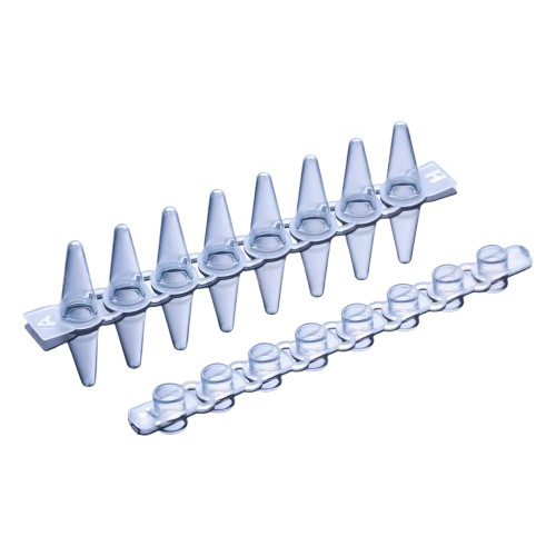 0.2 mL Thin Wall Tubes 8 Per Strip, Clear