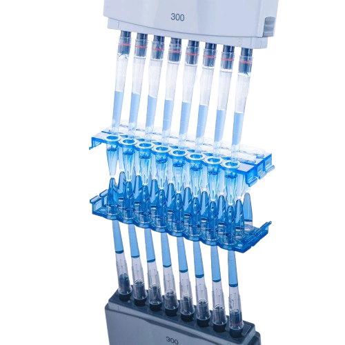 0.2 mL Blue Semi-Skirted PCR Plate with Black Lettering