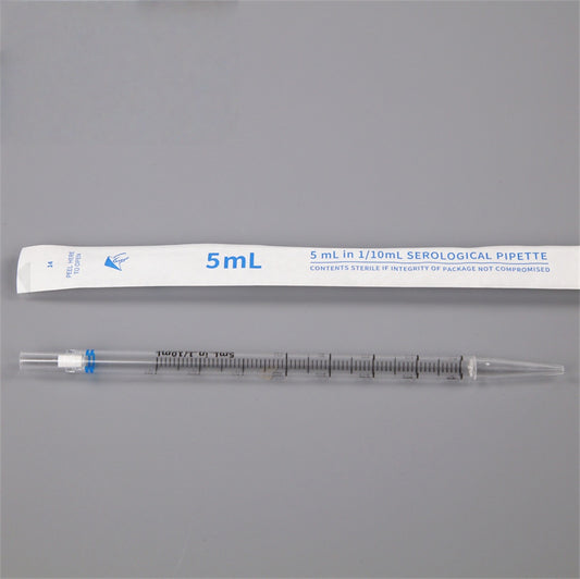5 mL Sterile Polystyrene Disposable Serological Pipettes