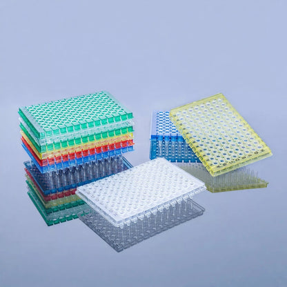 0.2 mL, PCR Plate, 96-well, Green semi-skirted, black lettering