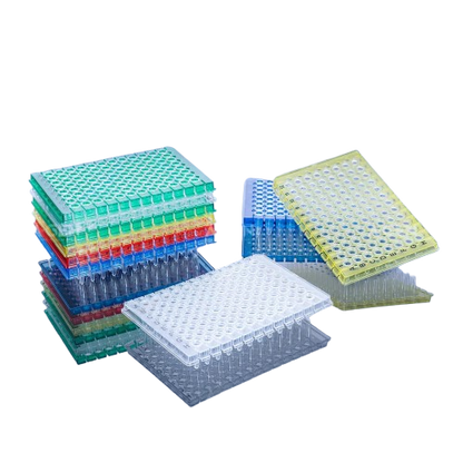 0.2 mL Blue Semi-Skirted PCR Plate with Black Lettering