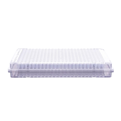384-Well PCR Plate Fully Skirted, Transparent, Single-Cut Design