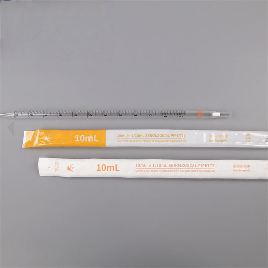 10 mL Sterile Polystyrene Disposable Serological Pipettes