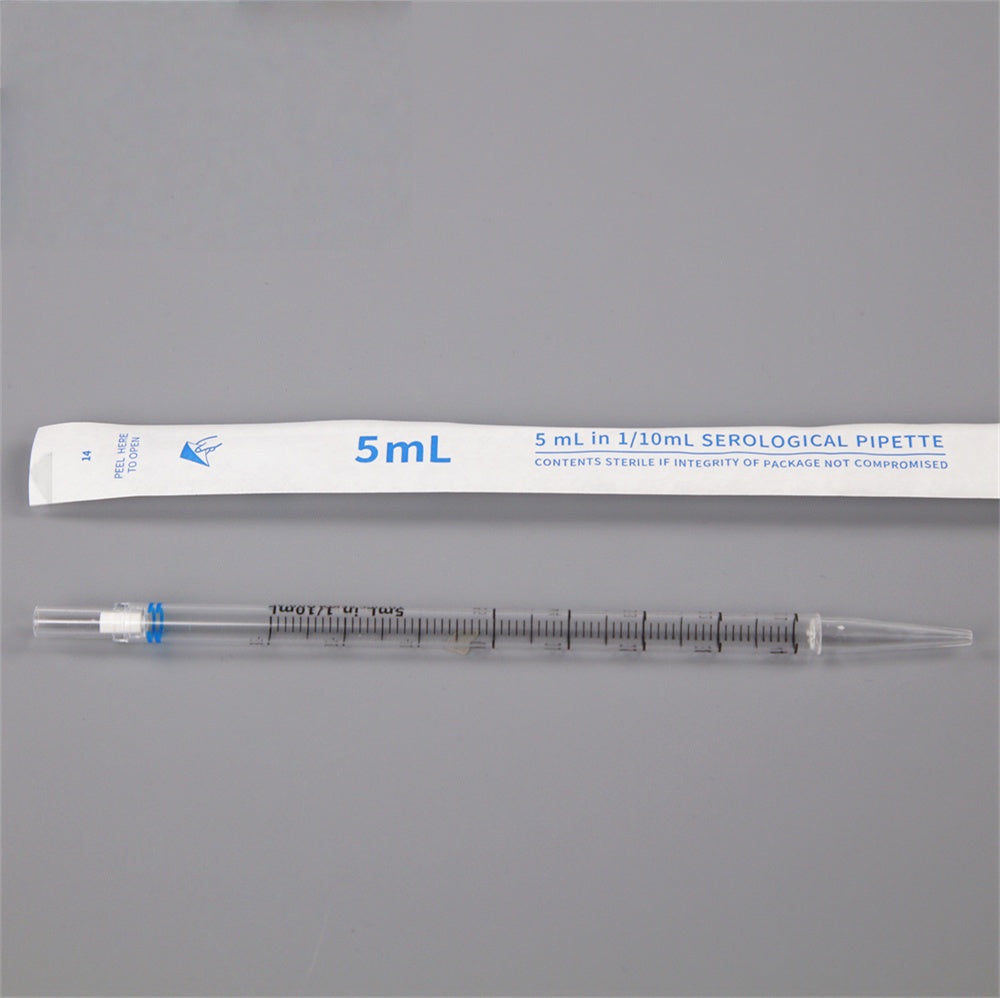 5 mL Sterile Polystyrene Disposable Serological Pipettes