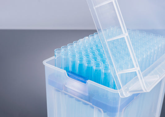 Pipettra 1000 µL Non-Filtered Pipette Tips Rack, Sterile
