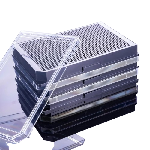 Pipettra 1536-Well Black High-Binding Sterile ELISA Plate with Clear Lid